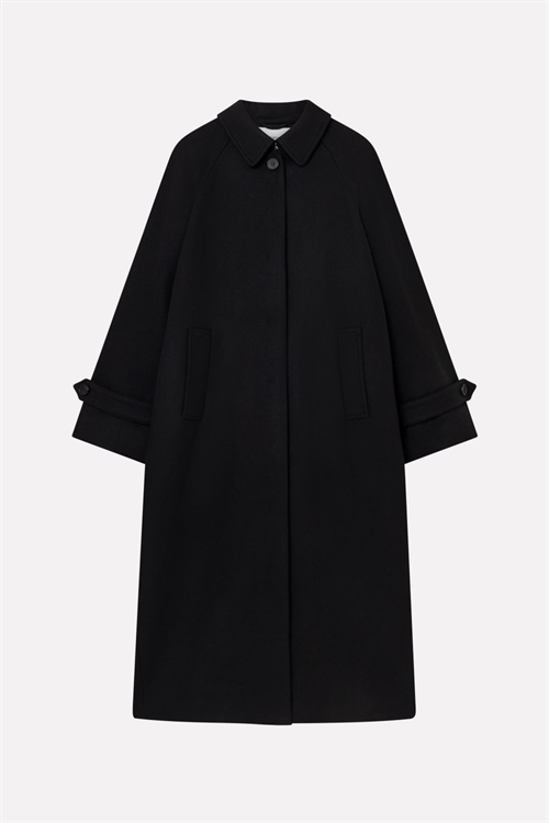 MKDT CARO TWO LAYERED WOOL COAT BLACK
